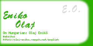 eniko olaj business card